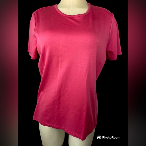 L.L. Bean Tops - LL Bean Short Sleeve T Shirt Pink Women’s Large